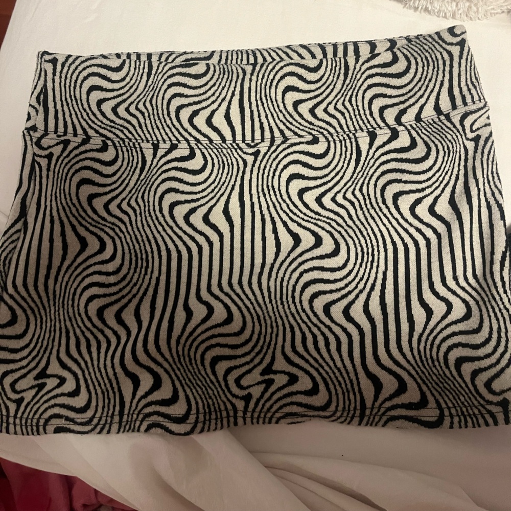 Urban Outfitters Black and White Mini Pencil Skirt